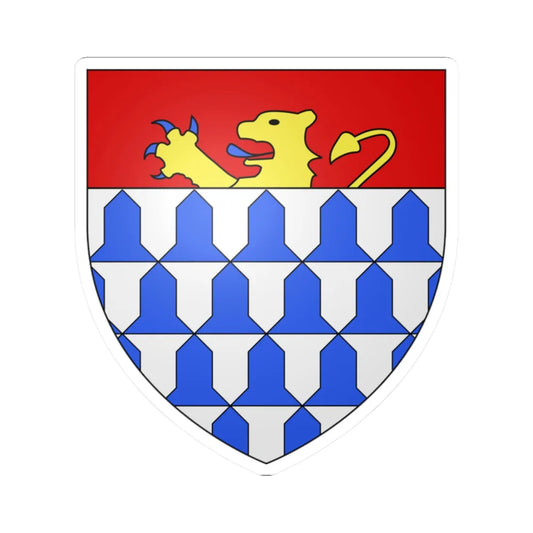 Armoiries dEsch 4 (Belgium) (Coat of Arms) STICKER Vinyl Kiss-Cut Decal 2 Inch White - The Sticker Space