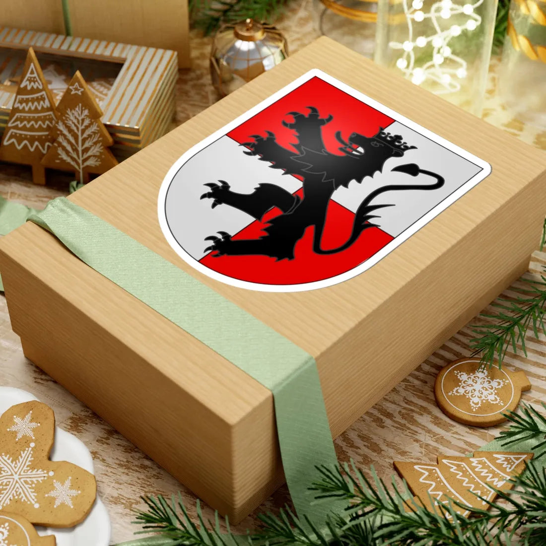 Armoiries Dewarrat (Switzerland) (Coat of Arms) STICKER Vinyl Kiss-Cut Decal - The Sticker Space