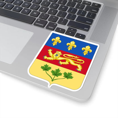 Armoiries du Québec blason (Canada) (Coat of Arms) STICKER Vinyl Kiss-Cut Decal - The Sticker Space