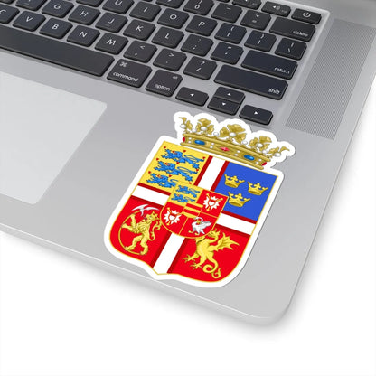 Armoiries du Roi Jean Ier de Danemark (Denmark) (Coat of Arms) STICKER Vinyl Kiss-Cut Decal - The Sticker Space