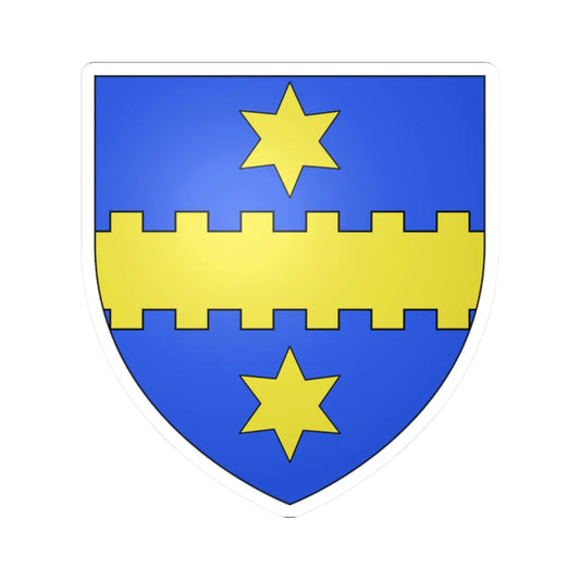 Armoiries dUffingen 3 (Luxembourg) (Coat of Arms) STICKER Vinyl Kiss-Cut Decal 2 Inch White - The Sticker Space