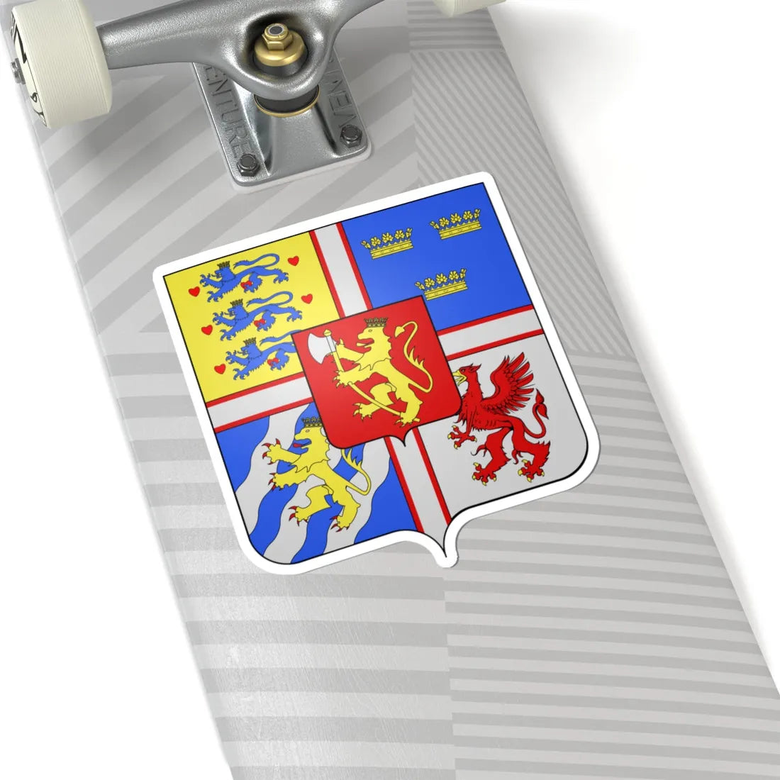 Armoiries Eric de Poméranie roi de Danemark (Sweden) (Coat of Arms) STICKER Vinyl Kiss-Cut Decal - The Sticker Space