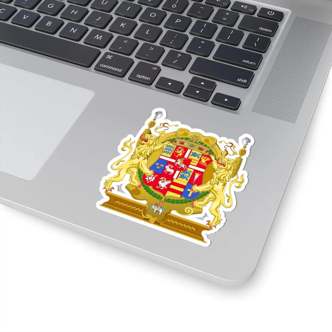 Armoiries Fréderic II du Danemark (Denmark) (Coat of Arms) STICKER Vinyl Kiss-Cut Decal - The Sticker Space