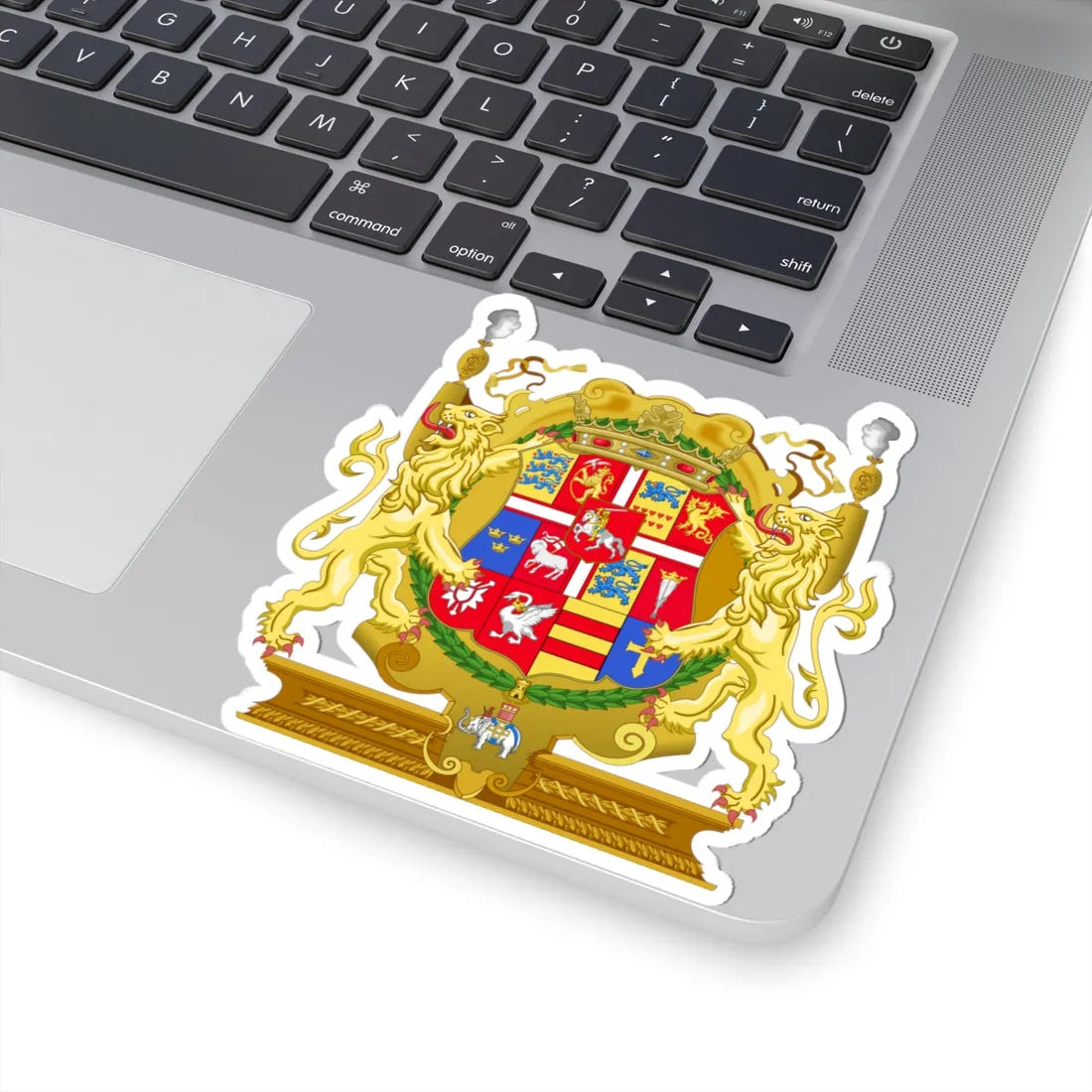 Armoiries Fréderic II du Danemark (Denmark) (Coat of Arms) STICKER Vinyl Kiss-Cut Decal - The Sticker Space