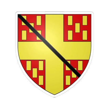 Armoiries Gaspard bâtard dAutel (Belgium) (Coat of Arms) STICKER Vinyl Kiss-Cut Decal 4 Inch White - The Sticker Space