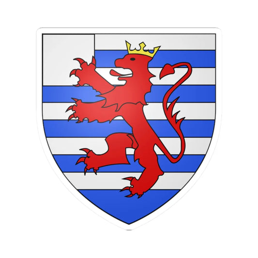 Armoiries Gilles de Latour (Luxembourg) (Coat of Arms) STICKER Vinyl Kiss-Cut Decal 2 Inch White - The Sticker Space