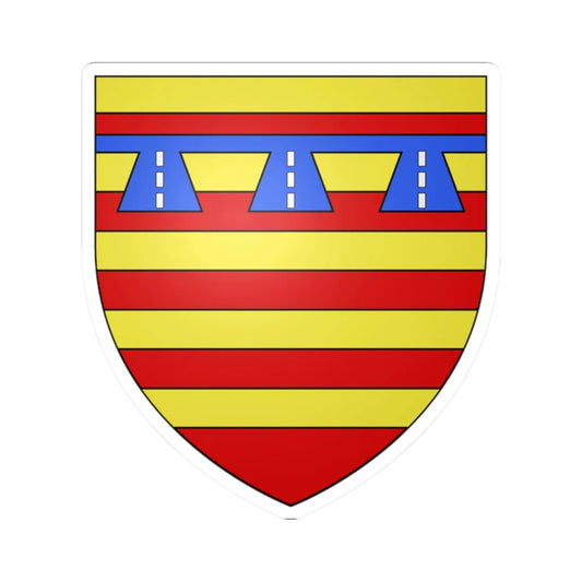Armoiries Gérard de Chavency (Belgium) (Coat of Arms) STICKER Vinyl Kiss-Cut Decal 2 Inch White - The Sticker Space