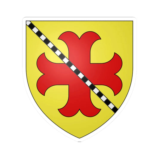 Armoiries Jean de Berbourg (Luxembourg) (Coat of Arms) STICKER Vinyl Kiss-Cut Decal 2 Inch White - The Sticker Space