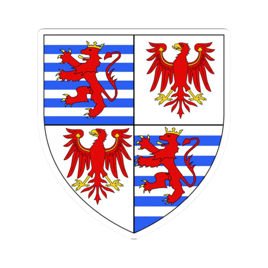 Armoiries Josse de Luxembourg (Luxembourg) (Coat of Arms) STICKER Vinyl Kiss-Cut Decal 2 Inch White - The Sticker Space