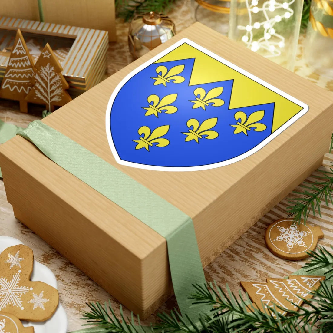 Armoiries Kaemmerer de Worms 1 (Luxembourg) (Coat of Arms) STICKER Vinyl Kiss-Cut Decal - The Sticker Space