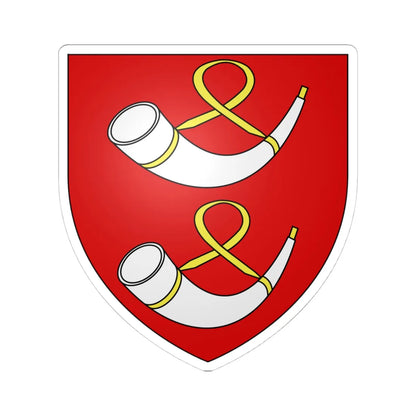 Armoiries Laudolff de Bitbourg (Luxembourg) (Coat of Arms) STICKER Vinyl Kiss-Cut Decal 4 Inch White - The Sticker Space