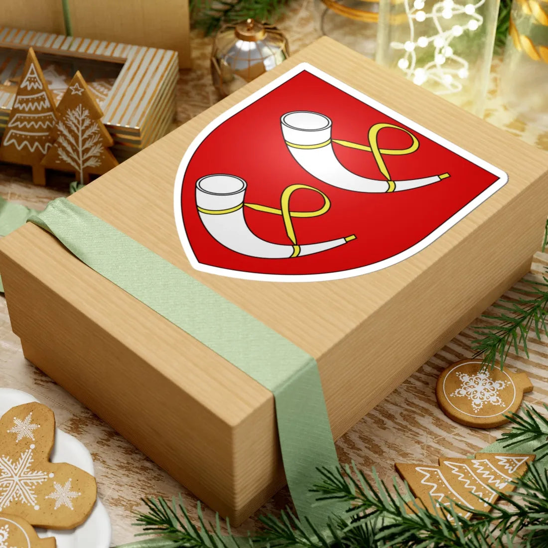 Armoiries Laudolff de Bitbourg (Luxembourg) (Coat of Arms) STICKER Vinyl Kiss-Cut Decal - The Sticker Space