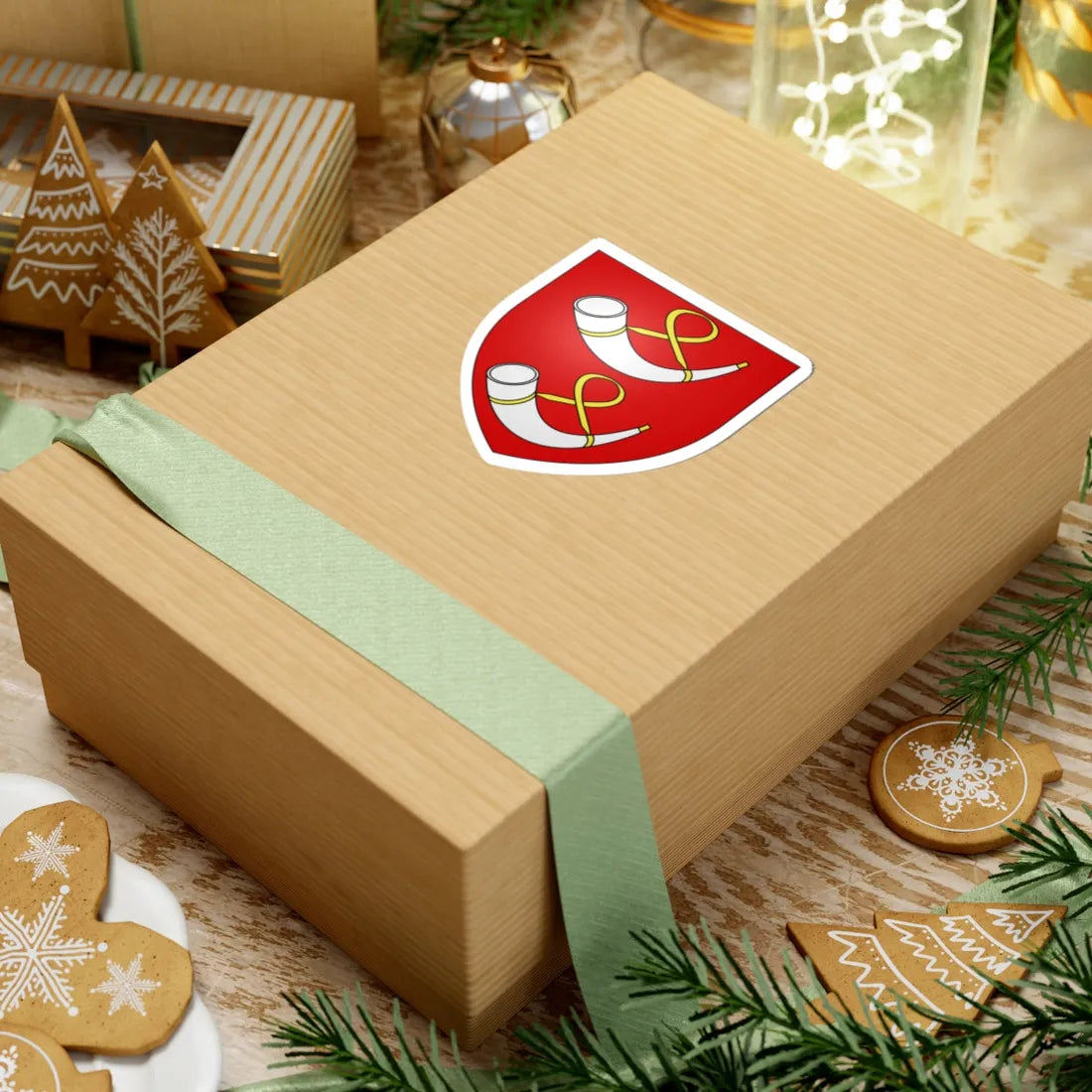 Armoiries Laudolff de Bitbourg (Luxembourg) (Coat of Arms) STICKER Vinyl Kiss-Cut Decal - The Sticker Space