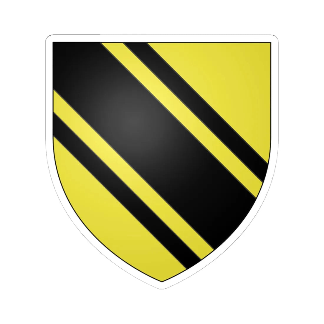 Armoiries Mohr de Soetern (Luxembourg) (Coat of Arms) STICKER Vinyl Kiss-Cut Decal 4 Inch White - The Sticker Space