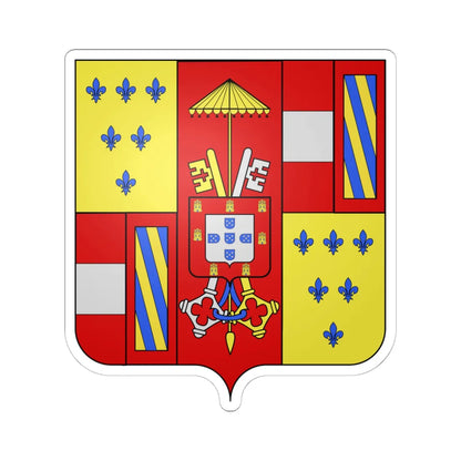 Armoiries Parme 1592 (Italy) (Coat of Arms) STICKER Vinyl Kiss-Cut Decal 6 Inch White - The Sticker Space