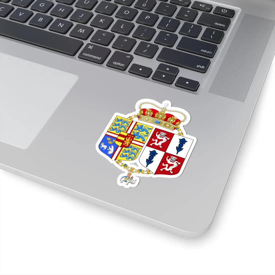 Armoiries Princesse Alexandra Danemark1995-2005 (Denmark) (Coat of Arms) STICKER Vinyl Kiss-Cut Decal - The Sticker Space