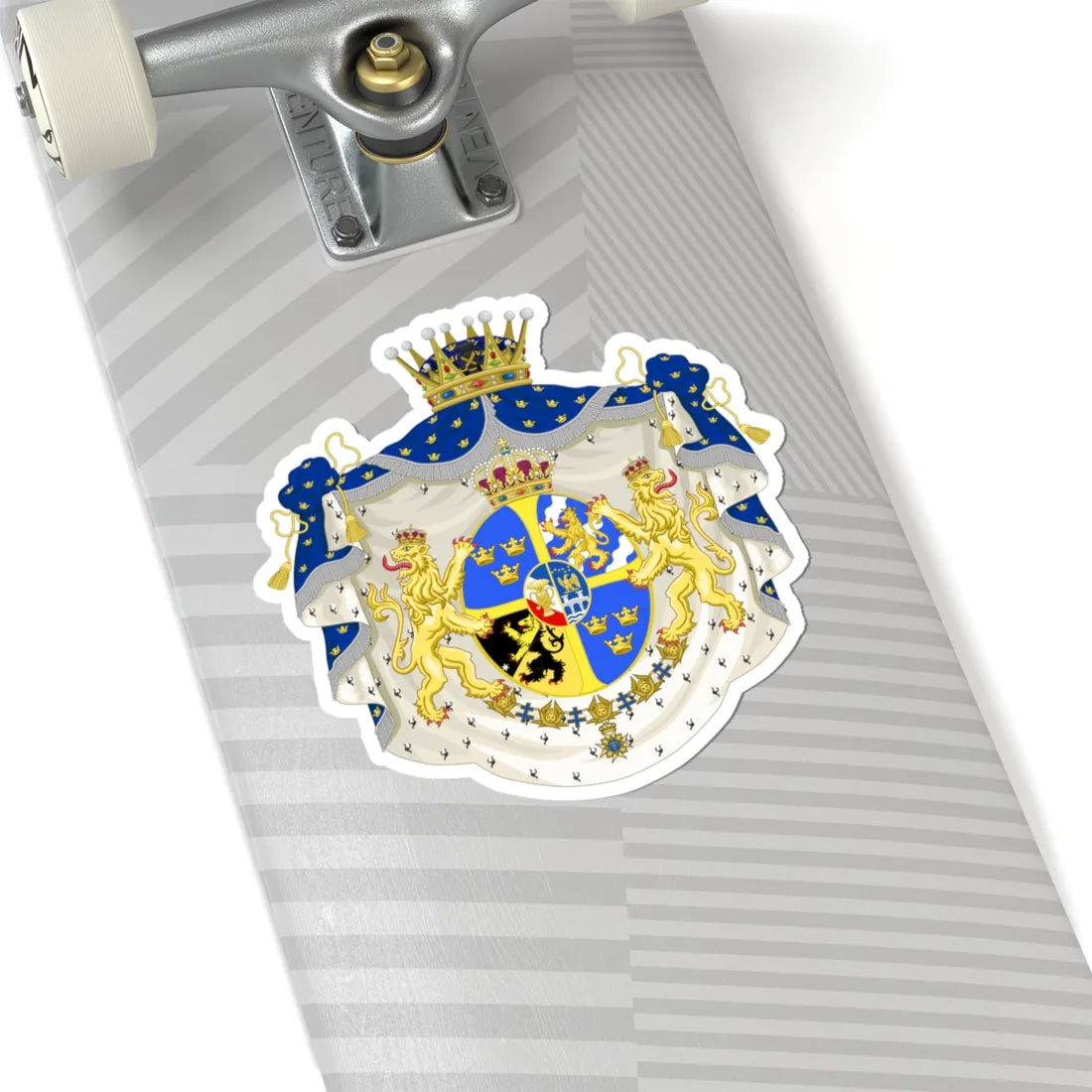 Armoiries Princesse Victoria de Suède (Sweden) (Coat of Arms) STICKER Vinyl Kiss-Cut Decal - The Sticker Space