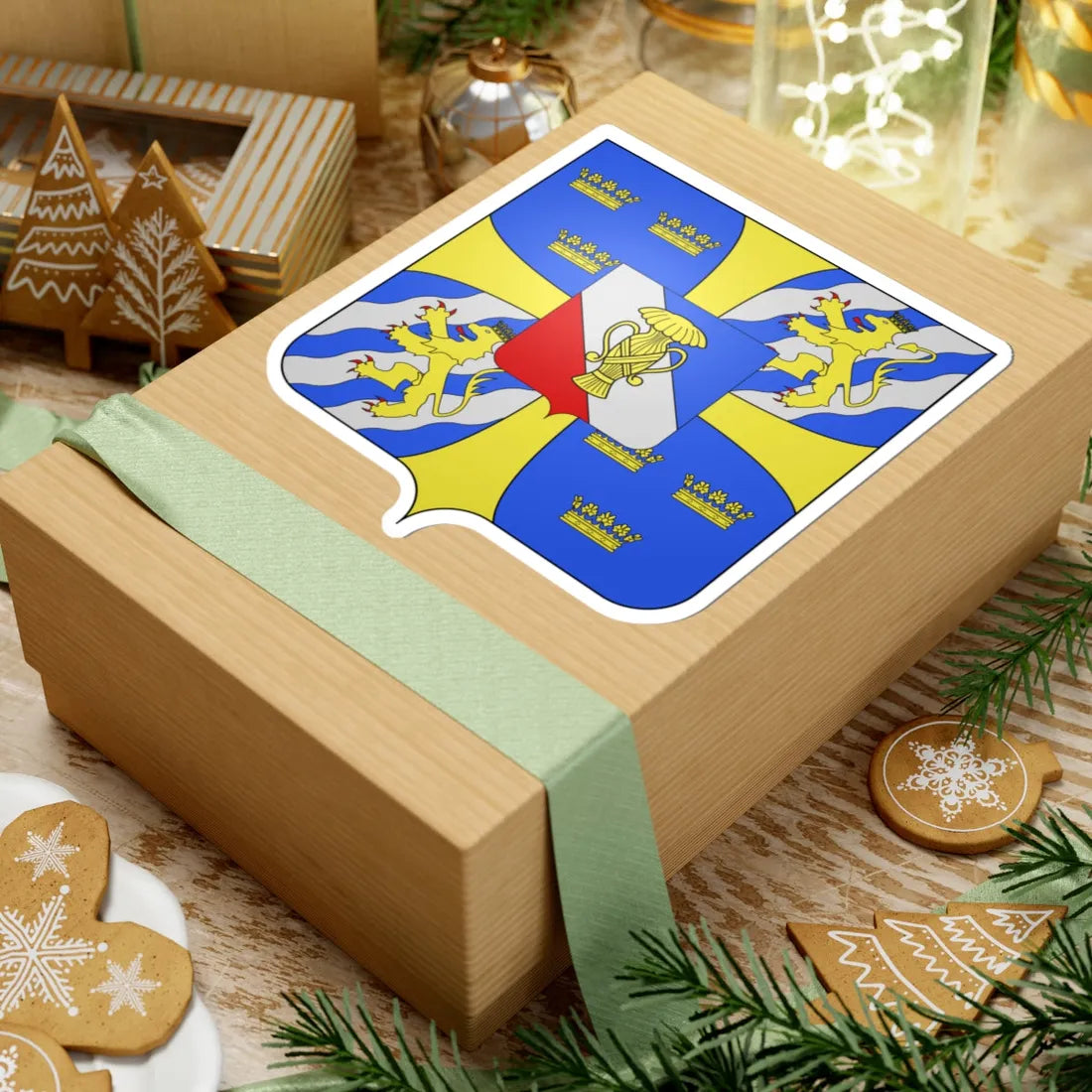 Armoiries rois Vasa de Suède (Sweden) (Coat of Arms) STICKER Vinyl Kiss-Cut Decal - The Sticker Space