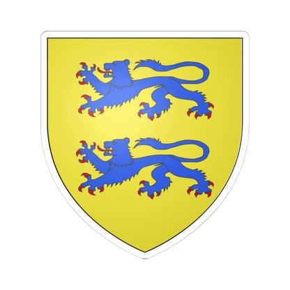 Armoiries Schleswig (Denmark) (Coat of Arms) STICKER Vinyl Kiss-Cut Decal 4 Inch White - The Sticker Space