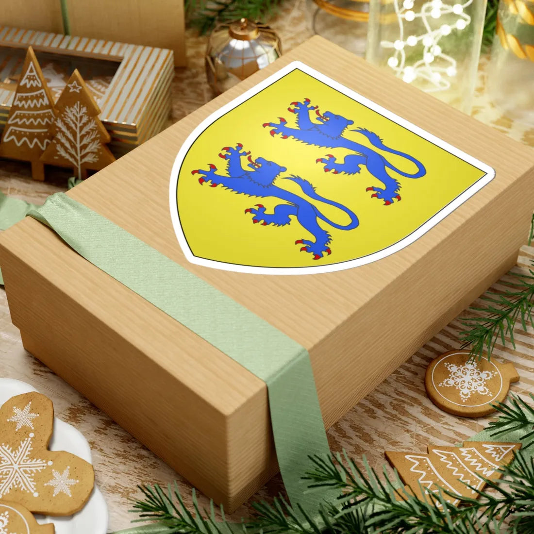 Armoiries Schleswig (Denmark) (Coat of Arms) STICKER Vinyl Kiss-Cut Decal - The Sticker Space