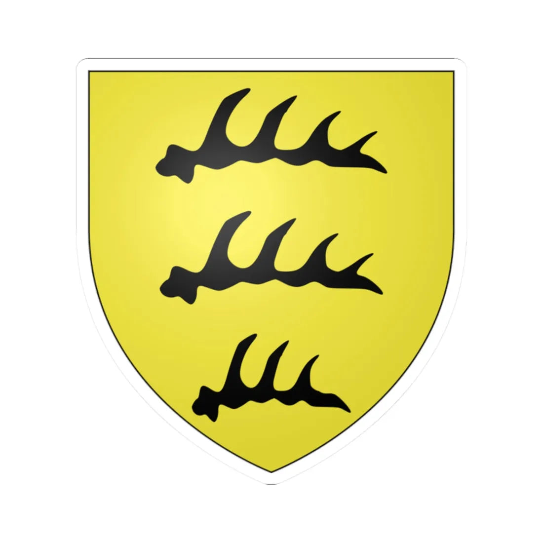 Armoiries Wurtemberg (Germany) (Coat of Arms) STICKER Vinyl Kiss-Cut Decal 2 Inch White - The Sticker Space