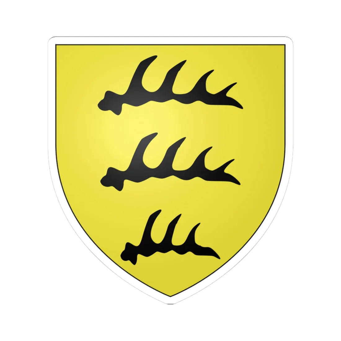 Armoiries Wurtemberg (Germany) (Coat of Arms) STICKER Vinyl Kiss-Cut Decal 3 Inch White - The Sticker Space