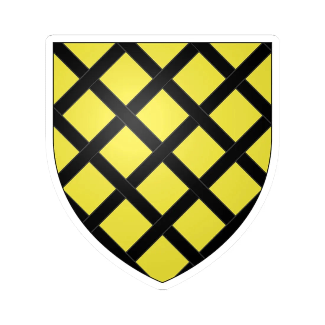 Armoiries Wyhe (Luxembourg) (Coat of Arms) STICKER Vinyl Kiss-Cut Decal 2 Inch White - The Sticker Space