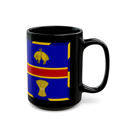 Armorial Flag of the City of Adelaide Australia - Black Coffee Mug-The Sticker Space