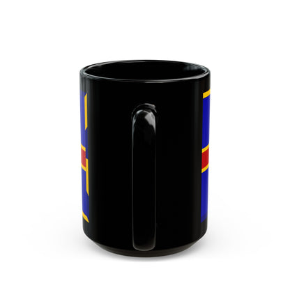 Armorial Flag of the City of Adelaide Australia - Black Coffee Mug-The Sticker Space