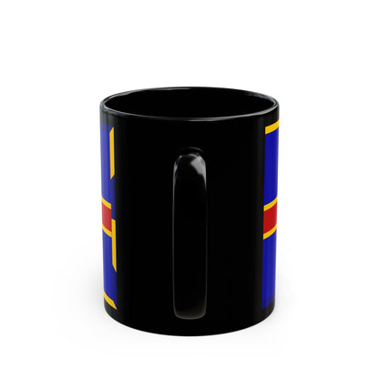 Armorial Flag of the City of Adelaide Australia - Black Coffee Mug-The Sticker Space