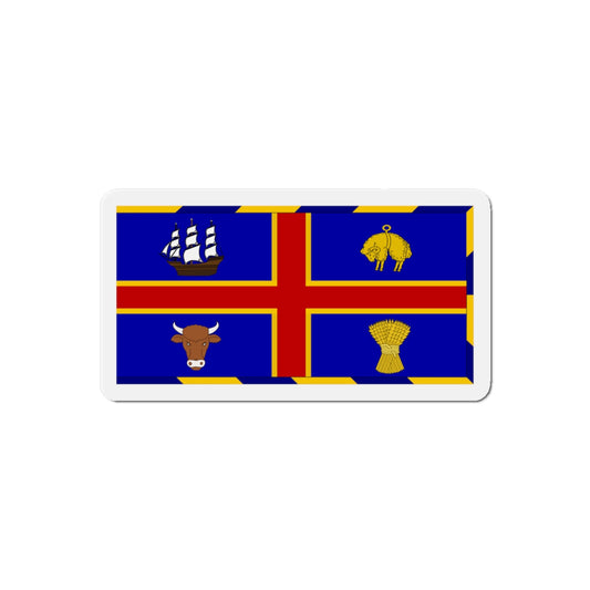 Armorial Flag of the City of Adelaide Australia - Die-Cut Magnet-6 × 6"-The Sticker Space