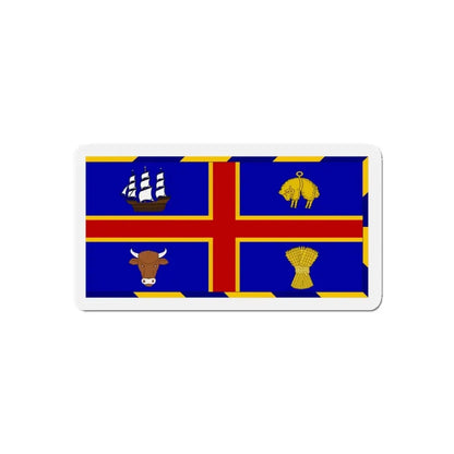 Armorial Flag of the City of Adelaide Australia - Refrigerator Magnet 4 Inch - The Sticker Space