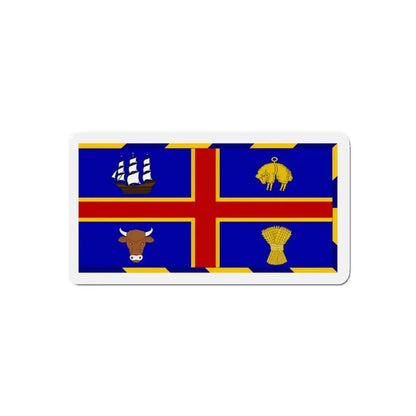 Armorial Flag of the City of Adelaide Australia - Refrigerator Magnet - The Sticker Space