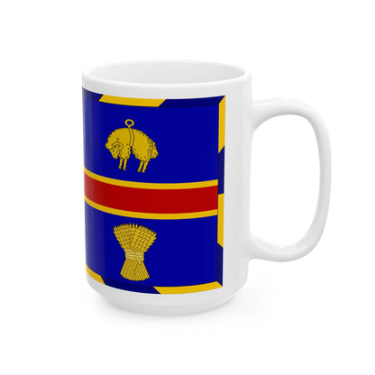 Armorial Flag of the City of Adelaide Australia - White Coffee Mug-The Sticker Space