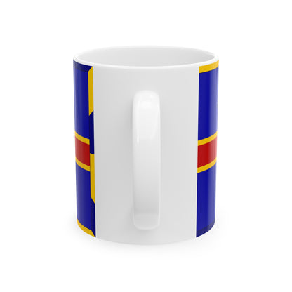 Armorial Flag of the City of Adelaide Australia - White Coffee Mug-The Sticker Space