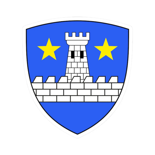 Armorial héraldique blason Famille Murith Suisse (Portugal) (Coat of Arms) STICKER Vinyl Kiss-Cut Decal 2 Inch White - The Sticker Space