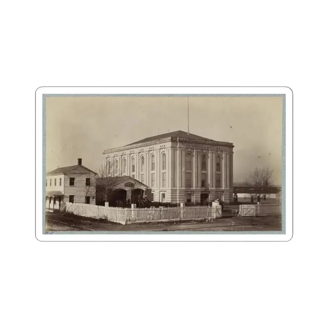 Armory Square Hospital, Washington, D.C. 004 (U.S. Civil War) STICKER Vinyl Kiss-Cut Decal 4 Inch White - The Sticker Space