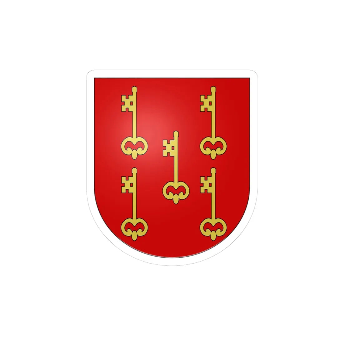 Arms family Chaves (Portugal) (Coat of Arms) STICKER Vinyl Kiss-Cut Decal 3 Inch White - The Sticker Space