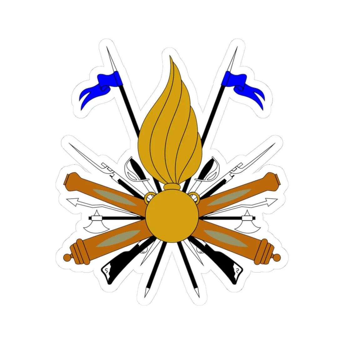 Arms (Italy) (Coat of Arms) STICKER Vinyl Kiss-Cut Decal 3 Inch White - The Sticker Space