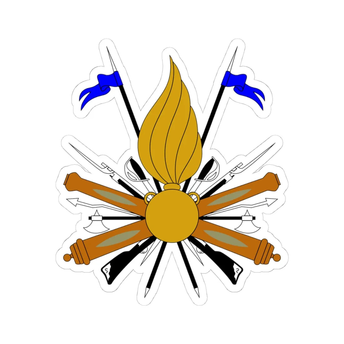 Arms (Italy) (Coat of Arms) STICKER Vinyl Kiss-Cut Decal 4 Inch White - The Sticker Space