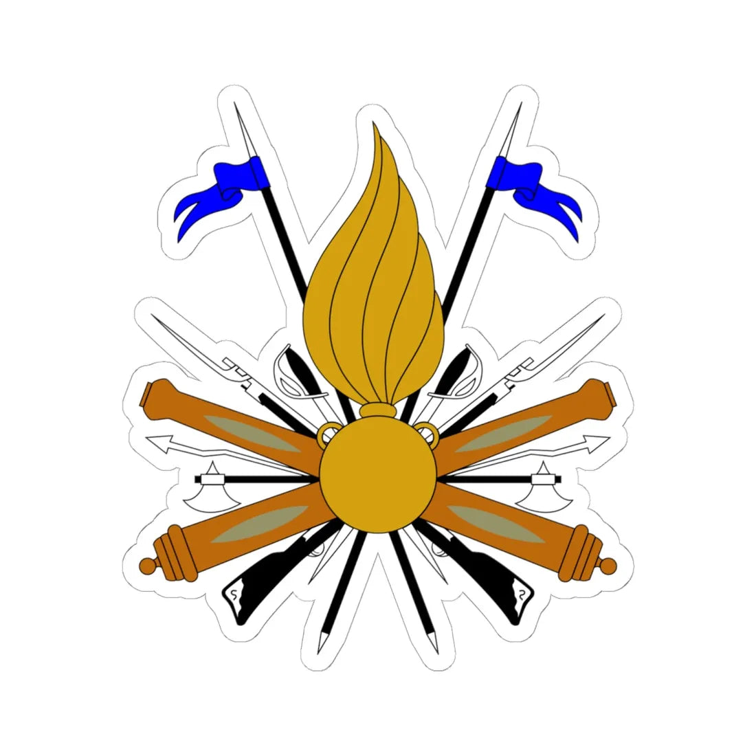 Arms (Italy) (Coat of Arms) STICKER Vinyl Kiss-Cut Decal 6 Inch White - The Sticker Space