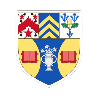 Arms of Abertay University (Scotland) (Coat of Arms) STICKER Vinyl Kiss-Cut Decal 4 Inch White - The Sticker Space