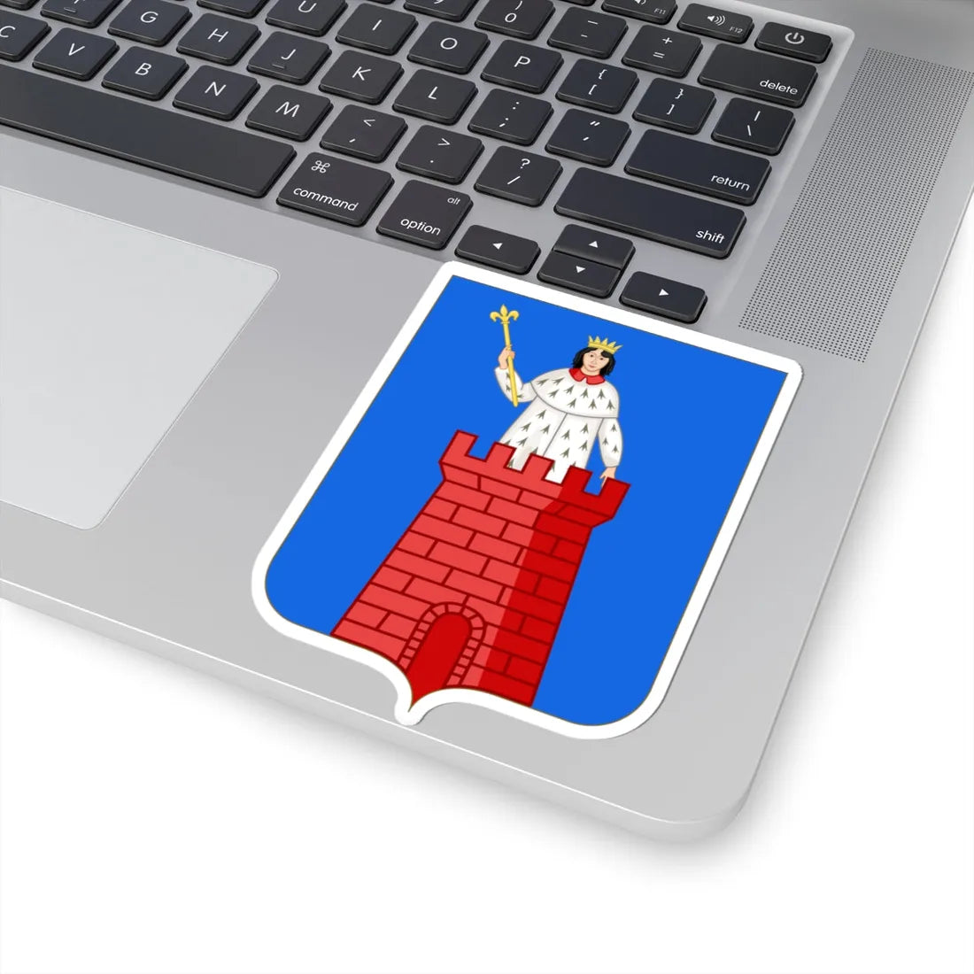 Arms of Alassio (Italy) (Coat of Arms) STICKER Vinyl Kiss-Cut Decal - The Sticker Space