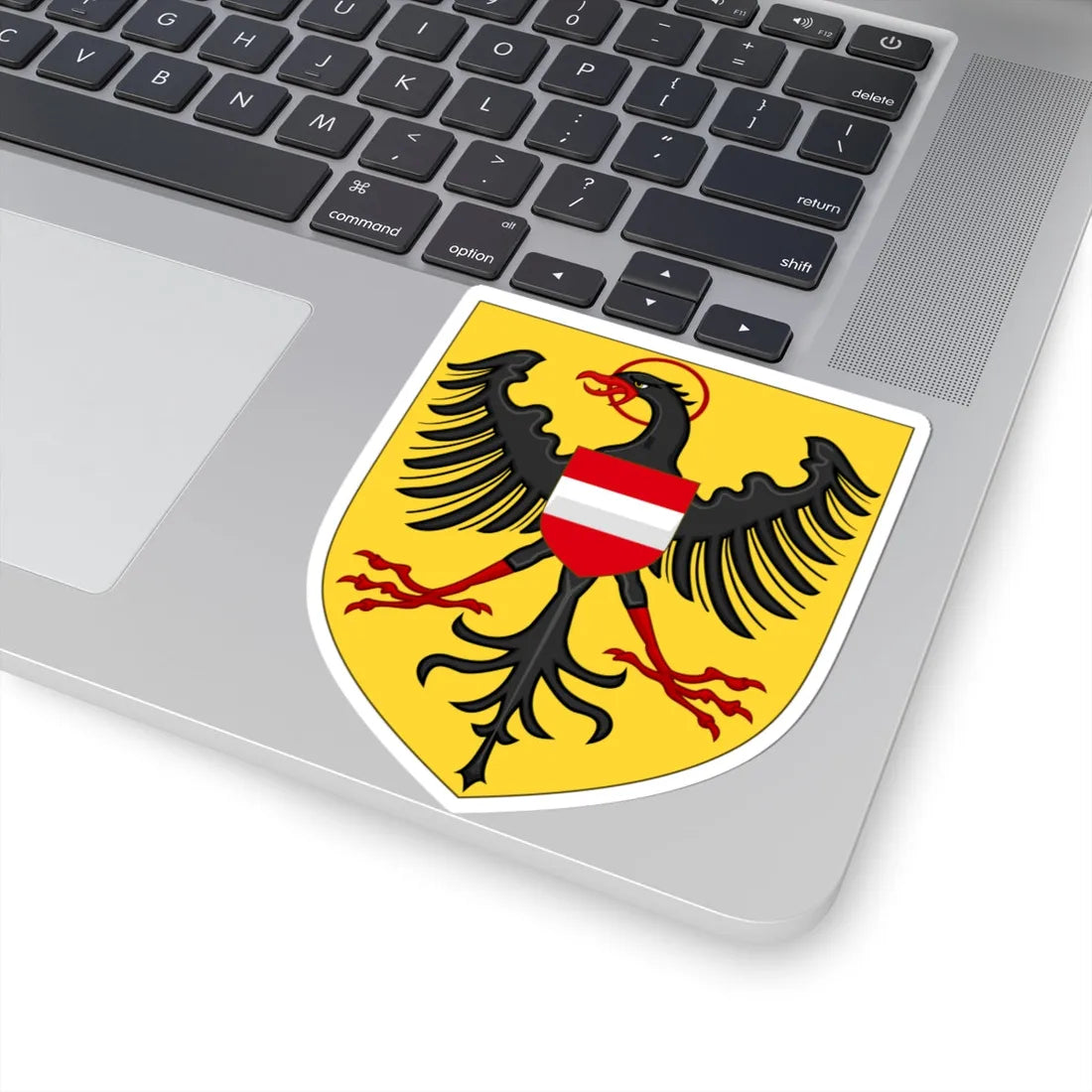 Arms of Albert II of Habsbourg as King of the Romans (Austria) (Coat of Arms) STICKER Vinyl Kiss-Cut Decal - The Sticker Space