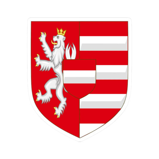 Arms of Albert II of Habsbourg Variant (Spain) (Coat of Arms) STICKER Vinyl Kiss-Cut Decal 2 Inch White - The Sticker Space