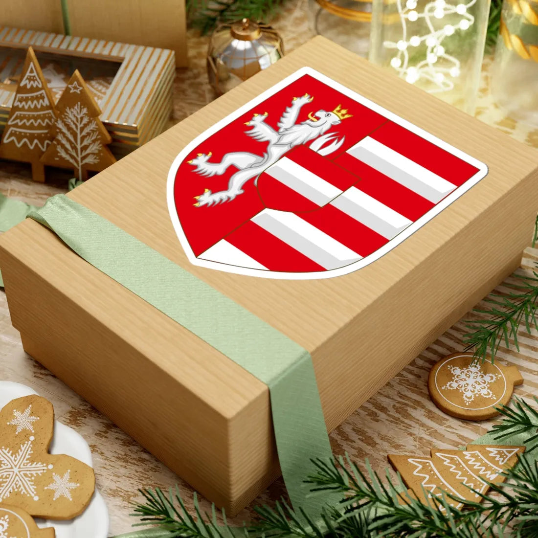 Arms of Albert II of Habsbourg Variant (Spain) (Coat of Arms) STICKER Vinyl Kiss-Cut Decal - The Sticker Space