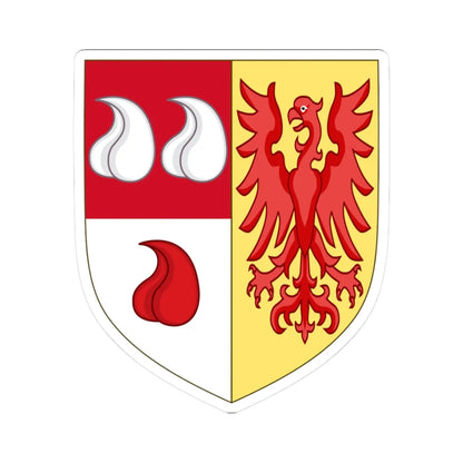 Arms of Alessandro Martinengo Colleoni (Italy) (Coat of Arms) STICKER Vinyl Kiss-Cut Decal 3 Inch White - The Sticker Space