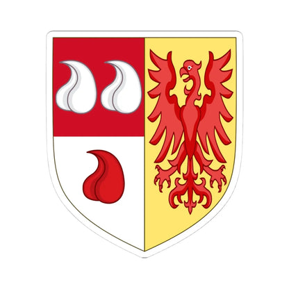 Arms of Alessandro Martinengo Colleoni (Italy) (Coat of Arms) STICKER Vinyl Kiss-Cut Decal 4 Inch White - The Sticker Space