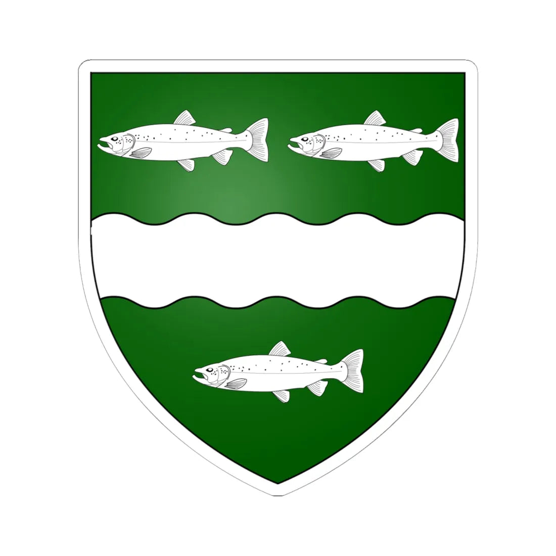 Arms of Alexander MacCabe (Ireland) (Coat of Arms) STICKER Vinyl Kiss-Cut Decal 6 Inch White - The Sticker Space