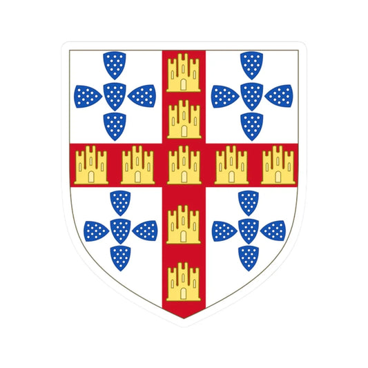 Arms of Alfonso Sánchez Lord of Alburquerque (Portugal) (Coat of Arms) STICKER Vinyl Kiss-Cut Decal 2 Inch White - The Sticker Space